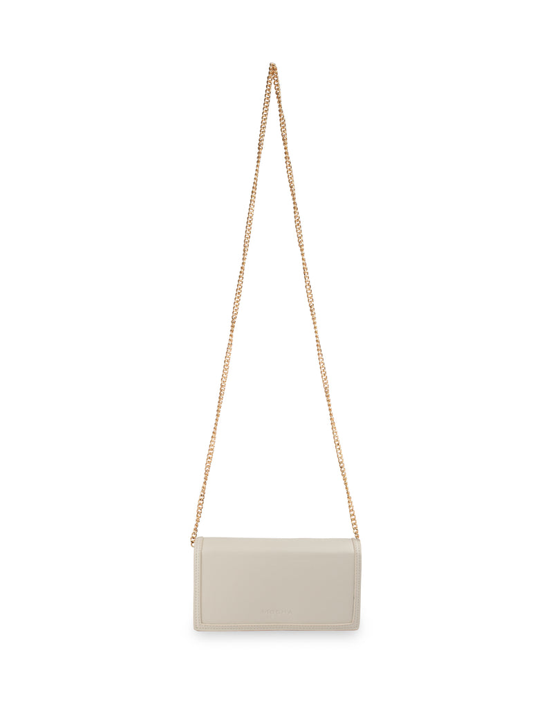 Mocha Emma Chain Crossbody Bag- Cream | Mocha Australia