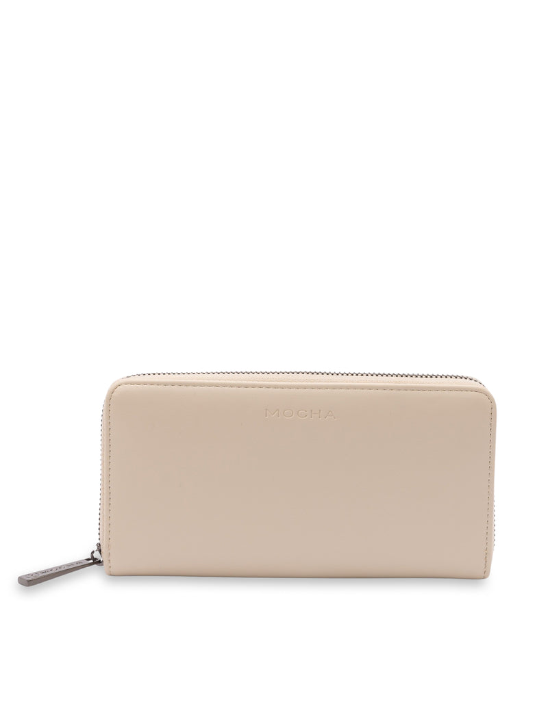 Mocha Elliot Long Wallet- Cream | Mocha Australia