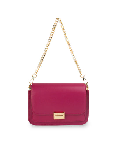 Mocha Hazel Buckle Crossbody w/ Chain- Magenta | Mocha Australia