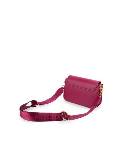 Mocha Hazel Buckle Crossbody w/ Chain- Magenta | Mocha Australia