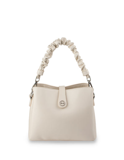 Mocha Carly Ruched Strap Crossbody Bag- Cream | Mocha Australia