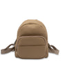 Mocha Scarlett Leather Backpack- Taupe