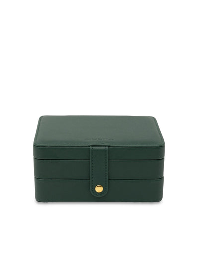 Mocha Rectangle Double Layer Jewellery Box- Green | Mocha Australia