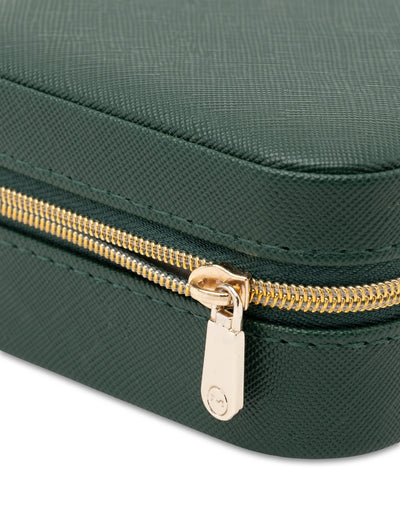 Mocha Square Zipper Jewellery Case- Green | Mocha Australia