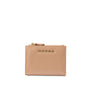 Mocha Classic Mini Leather Wallet- Nude