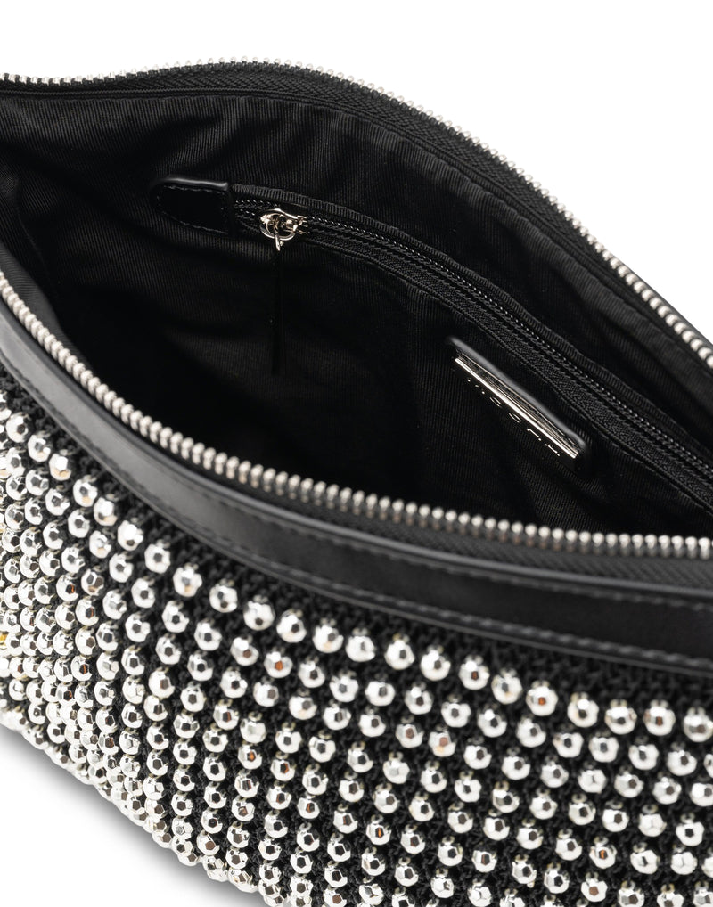 Mocha Christina Beaded Bag - Black/Silver | Mocha Australia