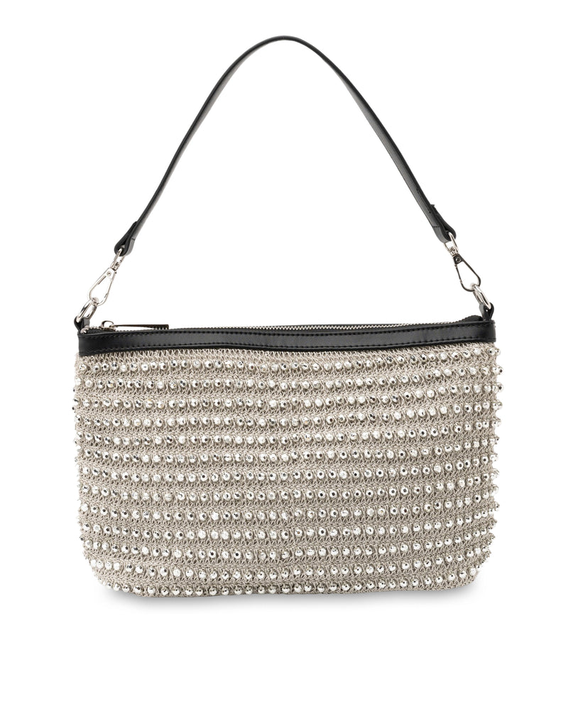 Mocha Christina Beaded Bag - Silver/Silver | Mocha Australia