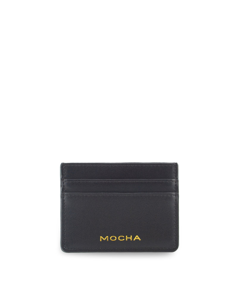 Mocha Avery Simple Card Holder- Black | Mocha Australia