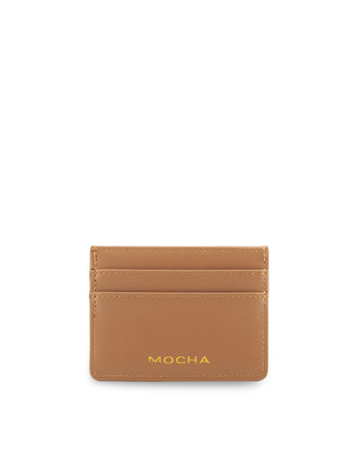 Mocha Avery Simple Card Holder- Tan | Mocha Australia