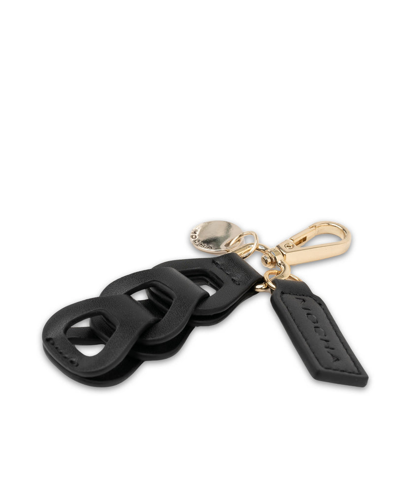 Mocha Avery Loop Keyring- Black | Mocha Australia