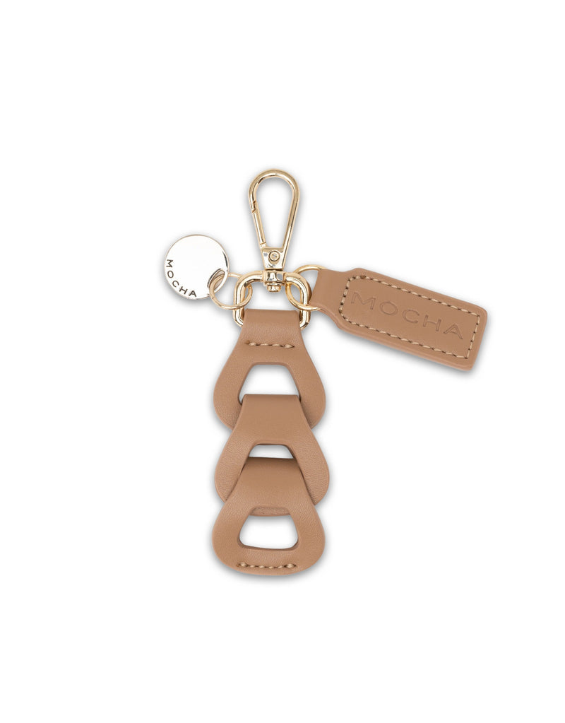 Mocha Avery Loop Keyring- Tan | Mocha Australia