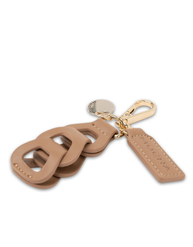 Mocha Avery Loop Keyring- Tan | Mocha Australia