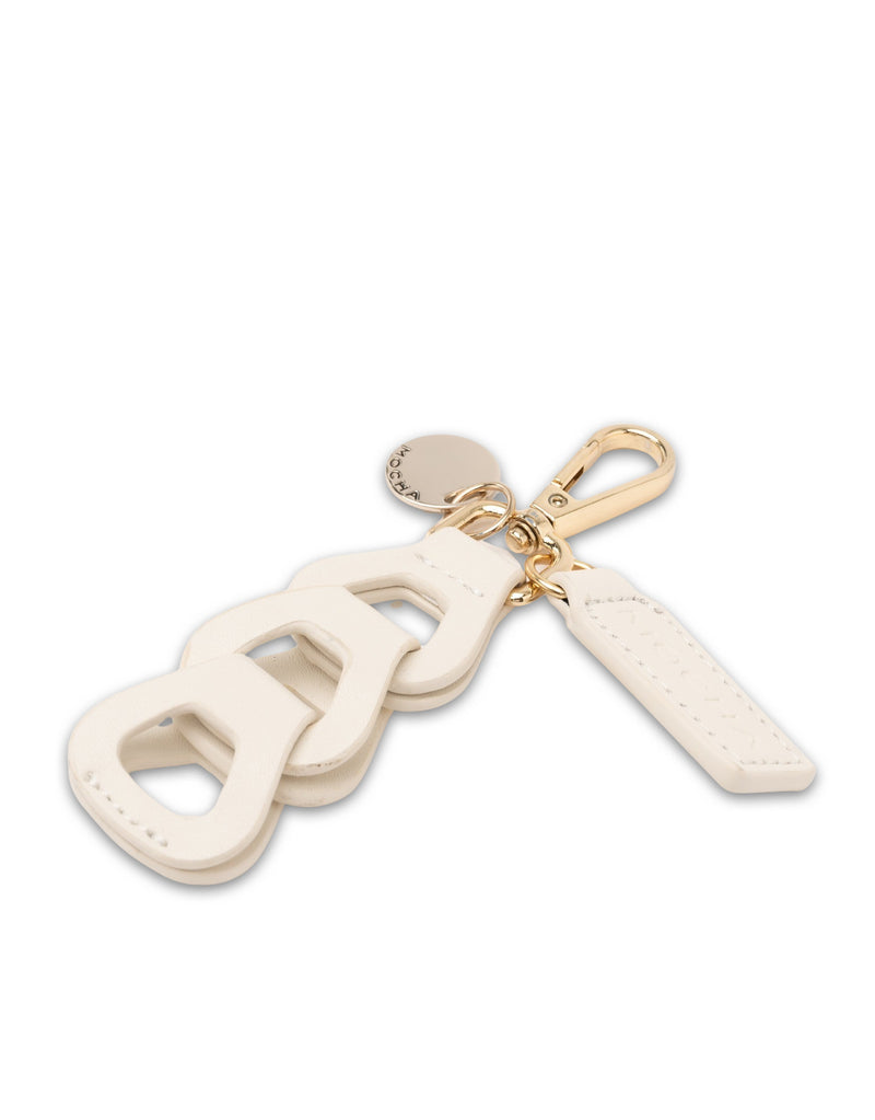 Mocha Avery Loop Keyring- Cream | Mocha Australia