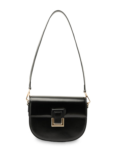 Mocha Victoria Leather Crossbody Bag - Black | Mocha Australia