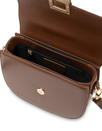 Mocha Victoria Leather Crossbody Bag- Choc | Mocha Australia