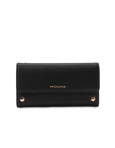 Mocha Sienna Long Wallet- Black | Mocha Australia