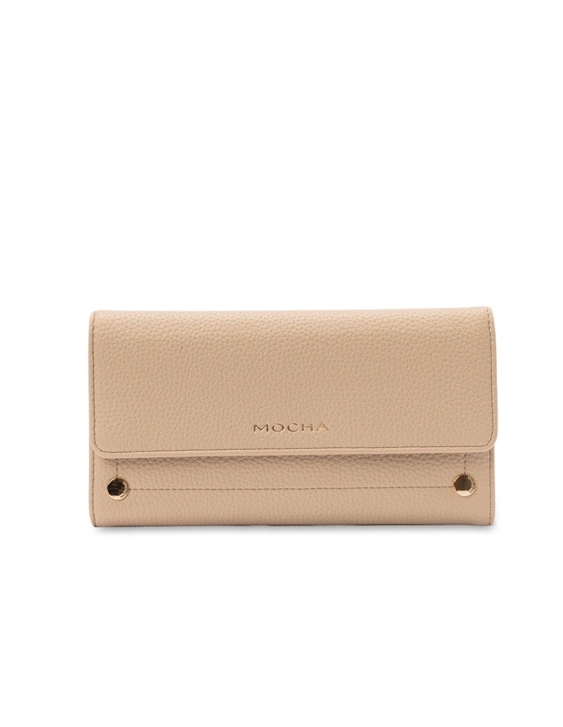 Mocha Sienna Long Wallet - Beige | Mocha Australia