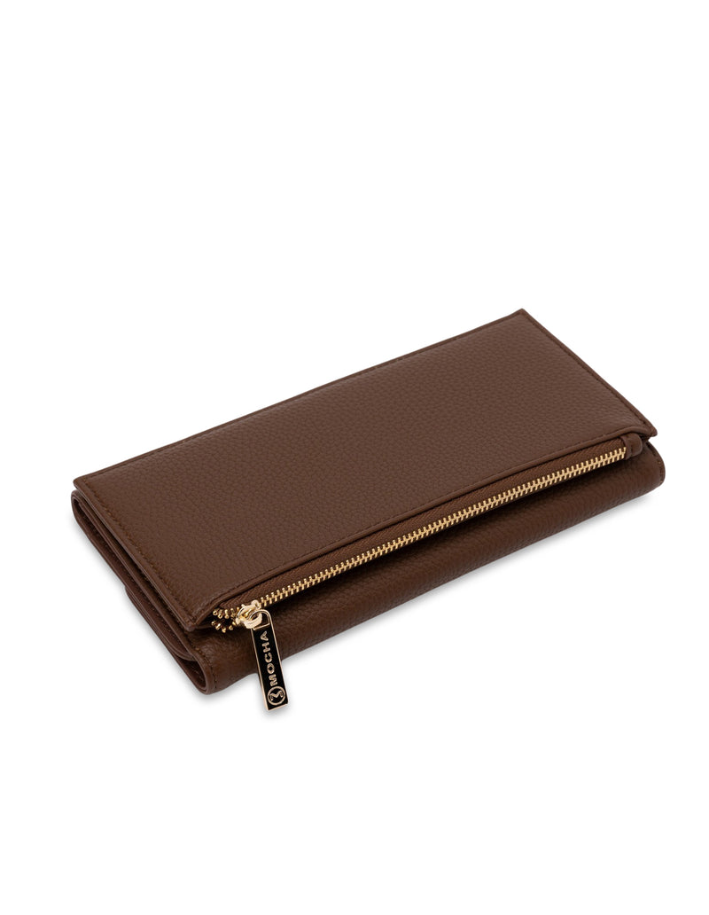 Mocha Sienna Long Wallet- Choc | Mocha Australia