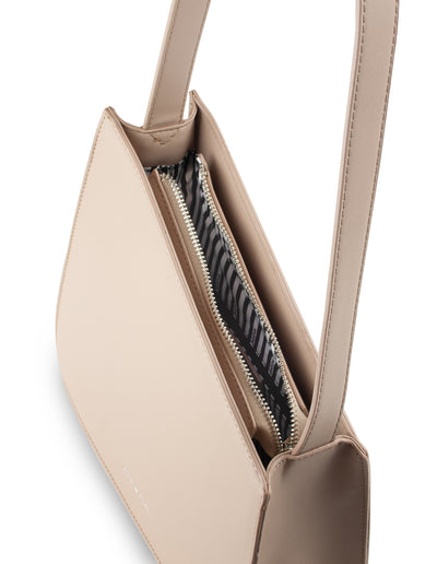 Mocha Eleanor Asymmetrical Shoulder Bag- Nude | Mocha Australia