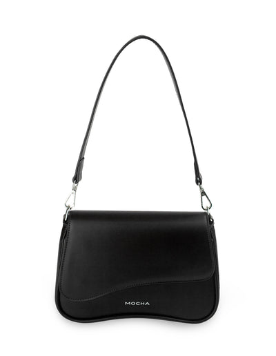 Mocha Zoe Wavy Crossbody Bag- Black | Mocha Australia