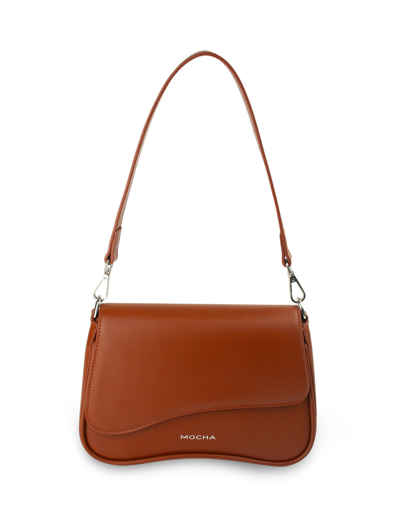 Mocha Zoe Wavy Crossbody Bag- Cocoa | Mocha Australia