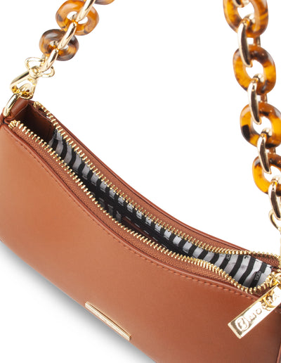 Mocha Olivia Tortoise Shell Chain Crossbody Bag- Cocoa | Mocha Australia