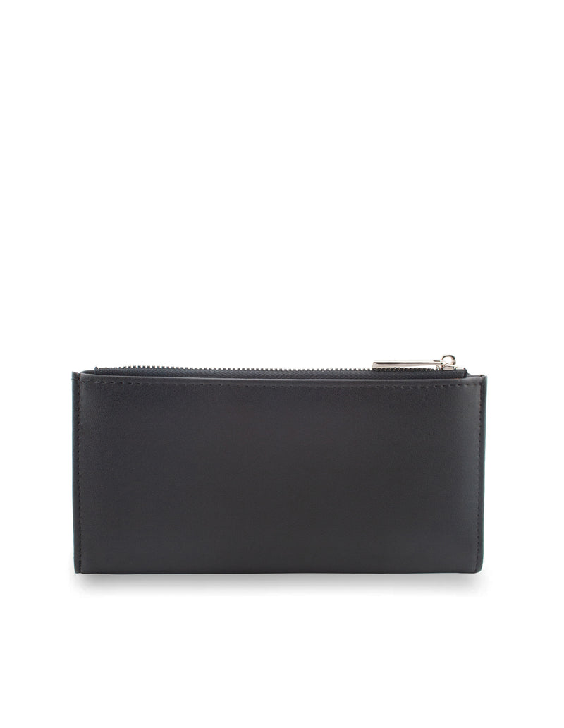 Mocha Amy Asymmetrical Long Wallet- Black | Mocha Australia