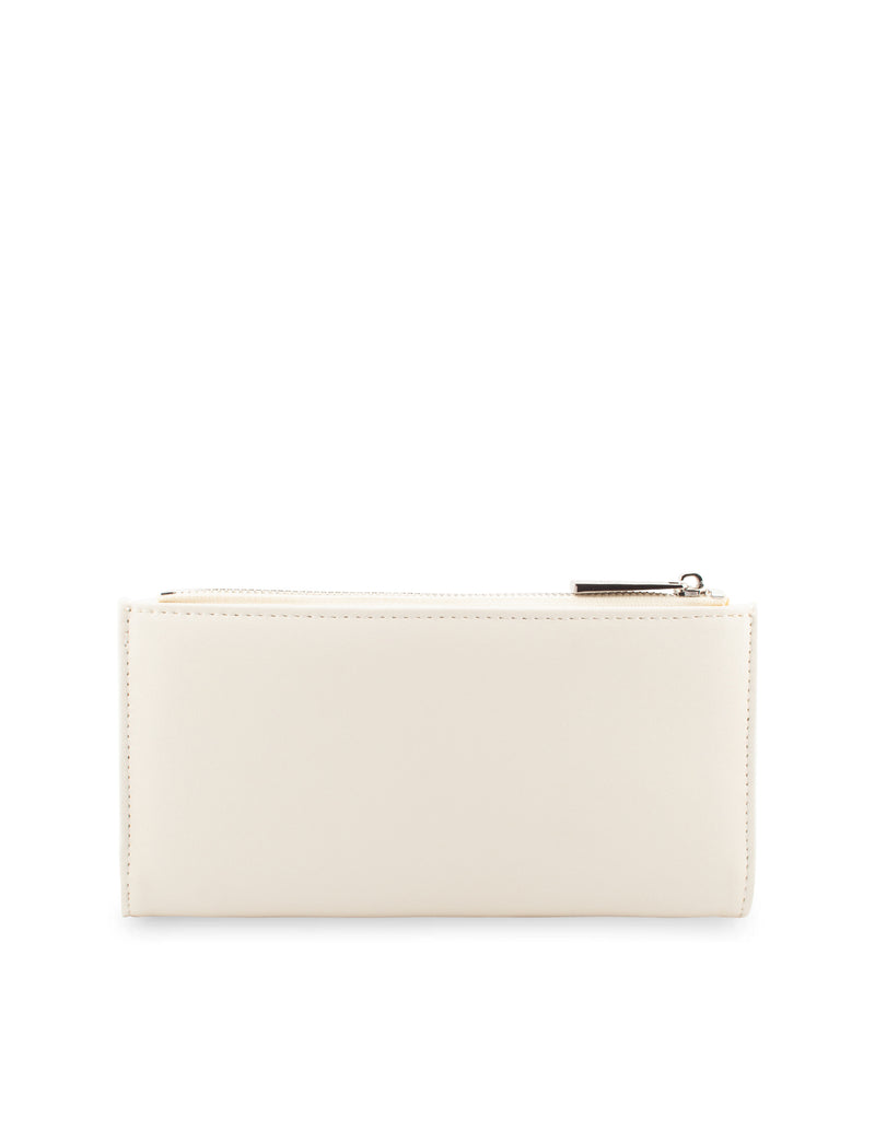 Mocha Amy Asymmetrical Long Wallet- Cream | Mocha Australia