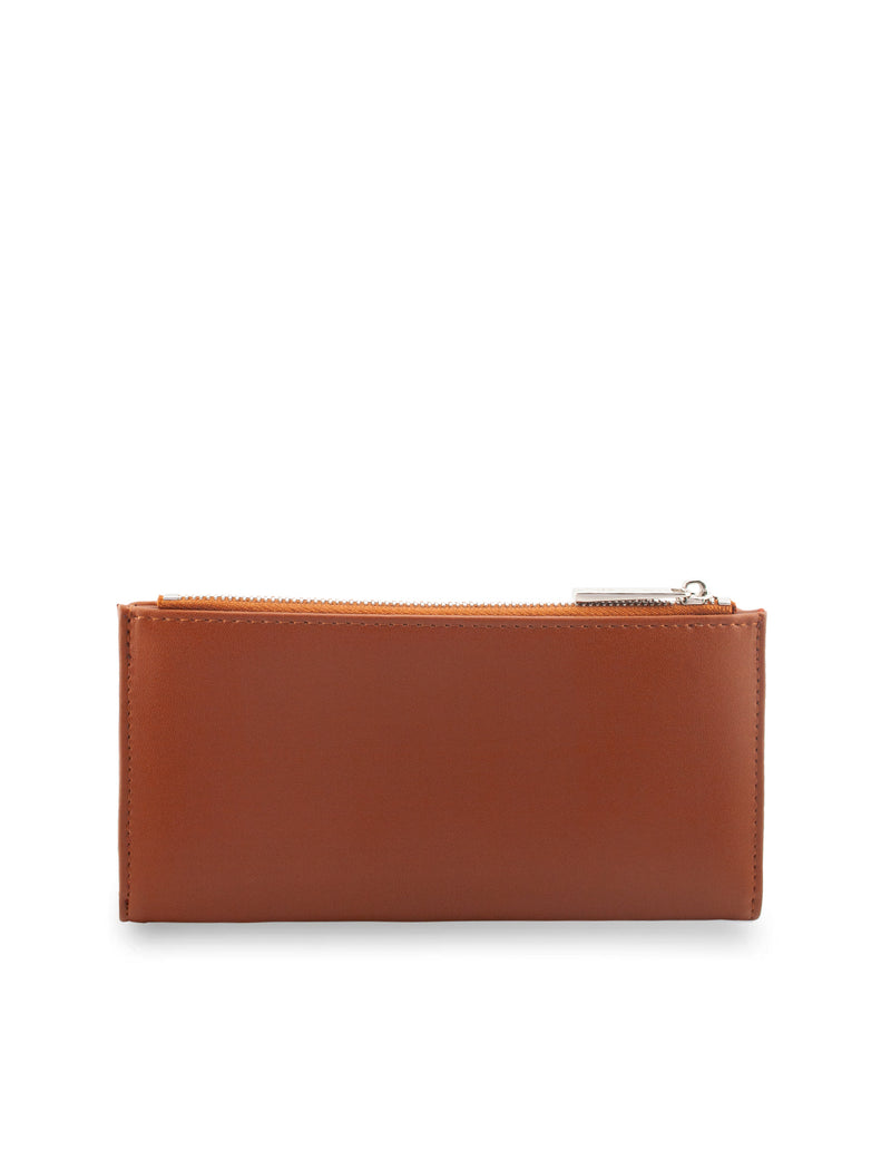 Mocha Amy Asymmetrical Long Wallet- Cocoa | Mocha Australia