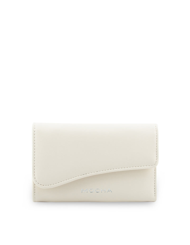 Mocha Zoe Wavy Wallet- Cream | Mocha Australia