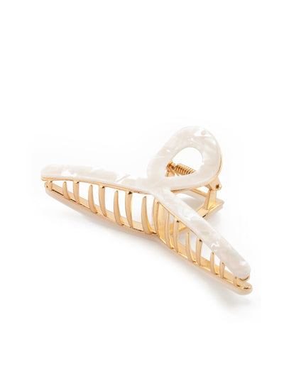 Mocha Loop Hair Clip- Pearl/Gold | Mocha Australia