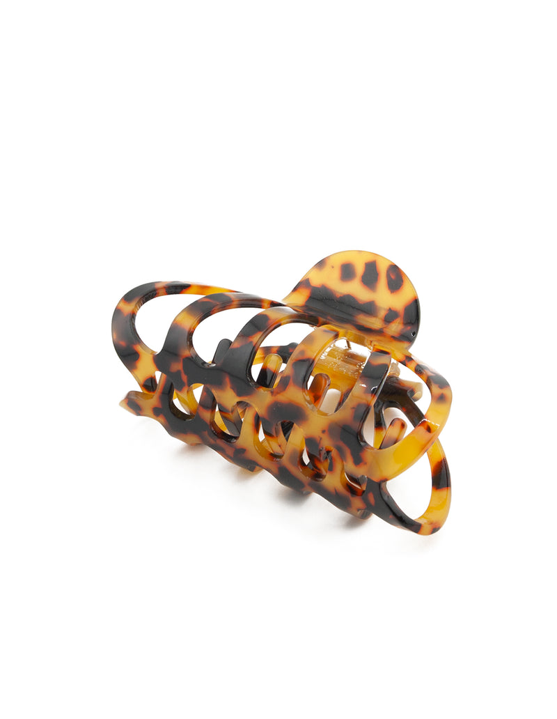 Mocha Claw Hair Clip- Dark Leopard | Mocha Australia