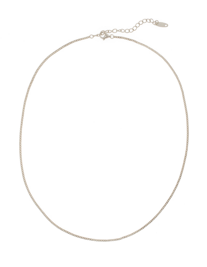 Elly Lou Classic Curb Chain- Silver | Mocha Australia
