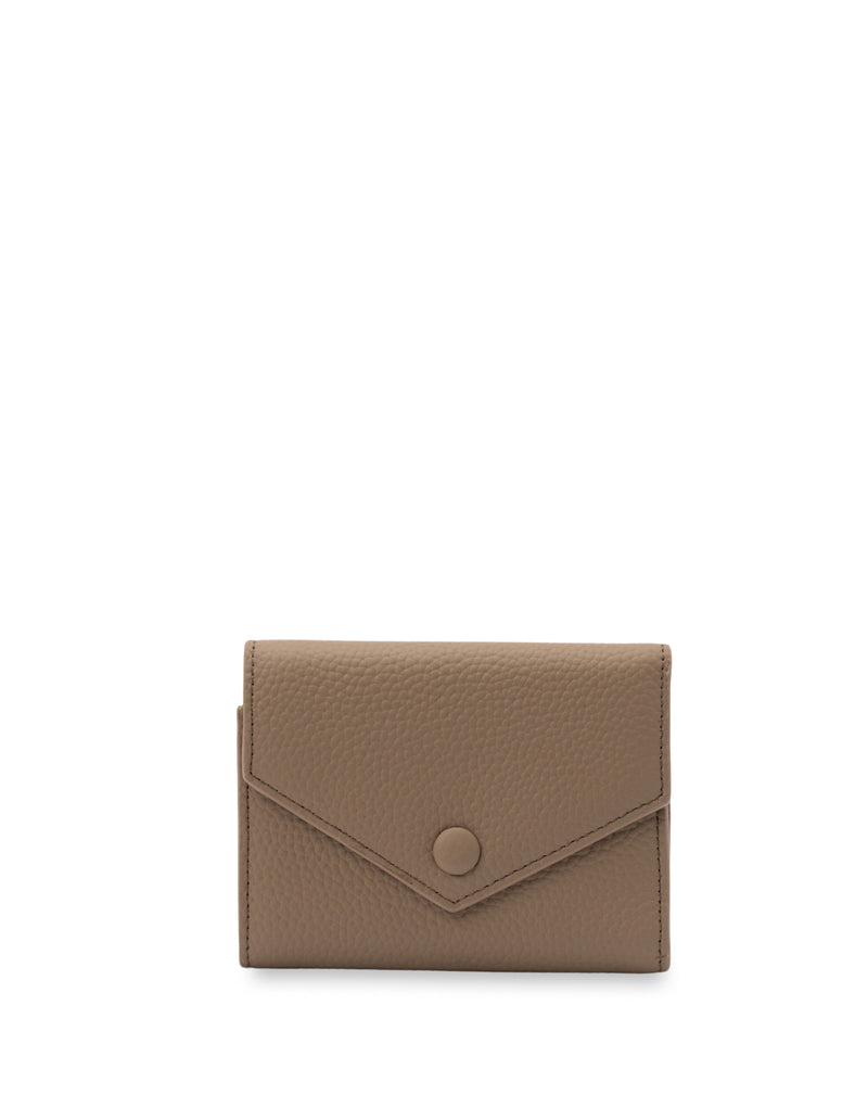Mocha Naomi Leather Small Wallet- Light Taupe | Mocha Australia