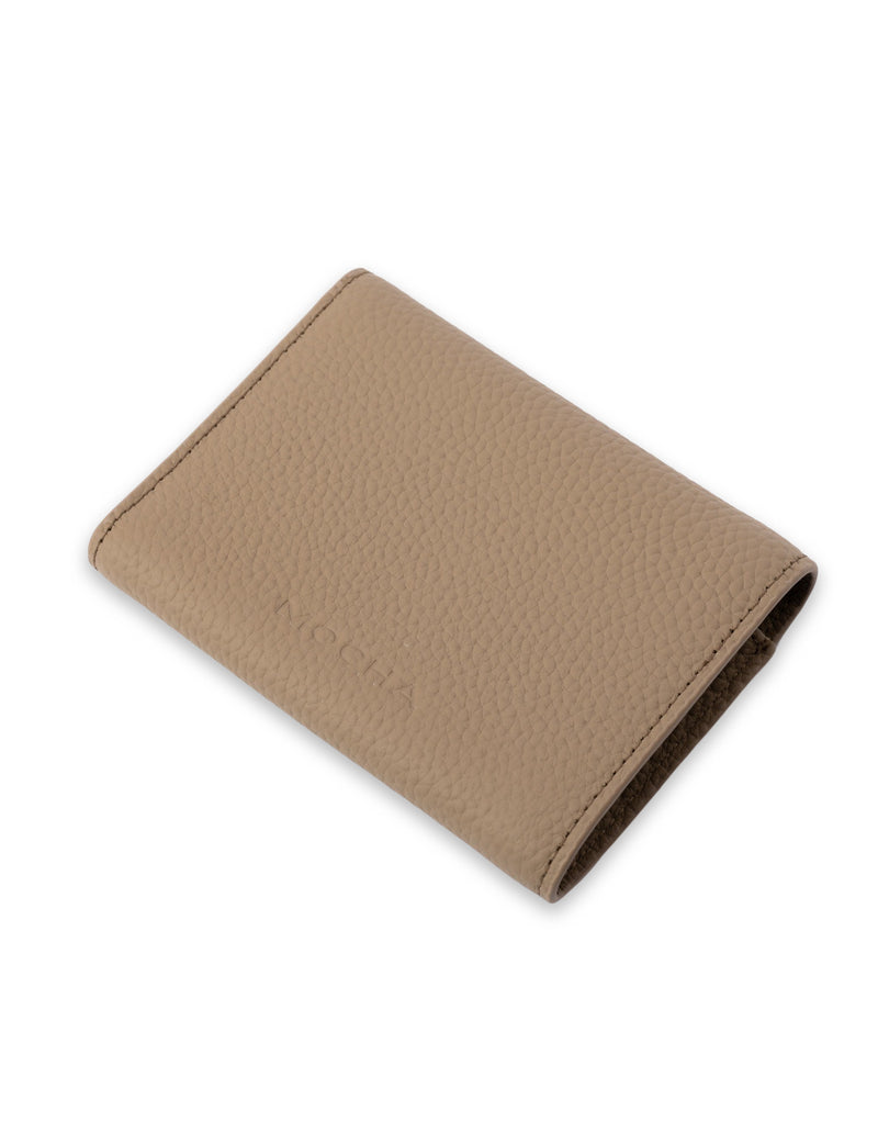Mocha Naomi Leather Small Wallet- Light Taupe | Mocha Australia