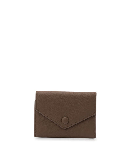 Mocha Naomi Leather Small Wallet- Dark Taupe | Mocha Australia