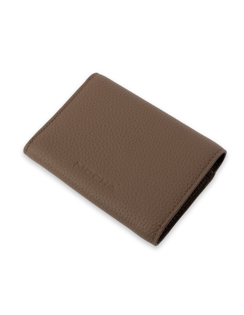 Mocha Naomi Leather Small Wallet- Dark Taupe | Mocha Australia