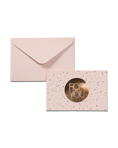 Mocha Nicki Greeting Cards- 'For You' Pink | Mocha Australia