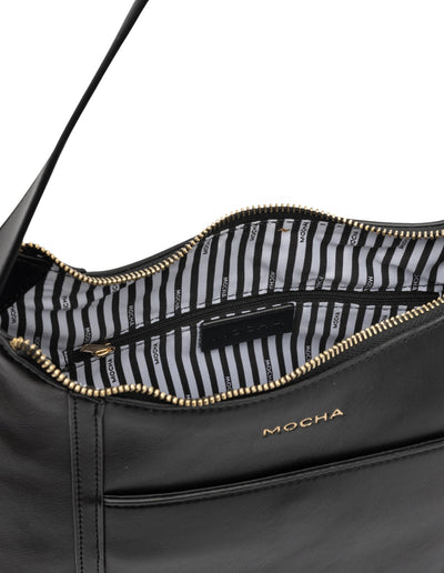 Mocha Stella Shoulder Bag- Black | Mocha Australia
