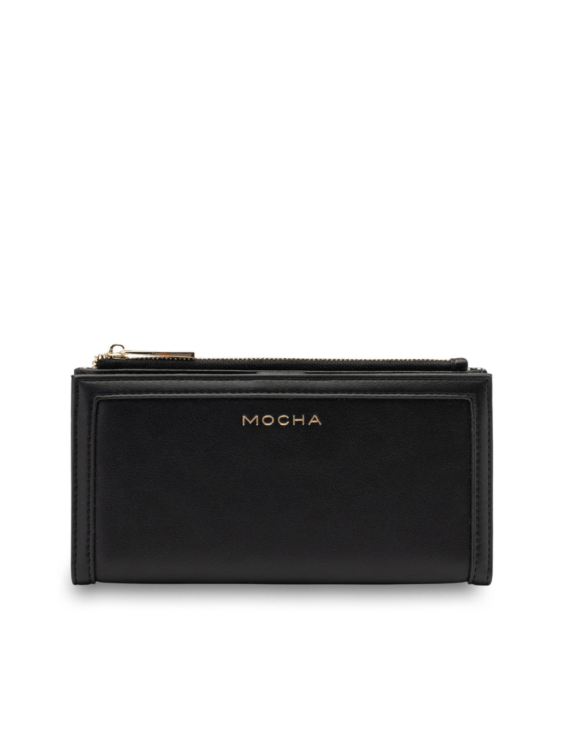 Mocha Stella Long Wallet- Black | Mocha Australia