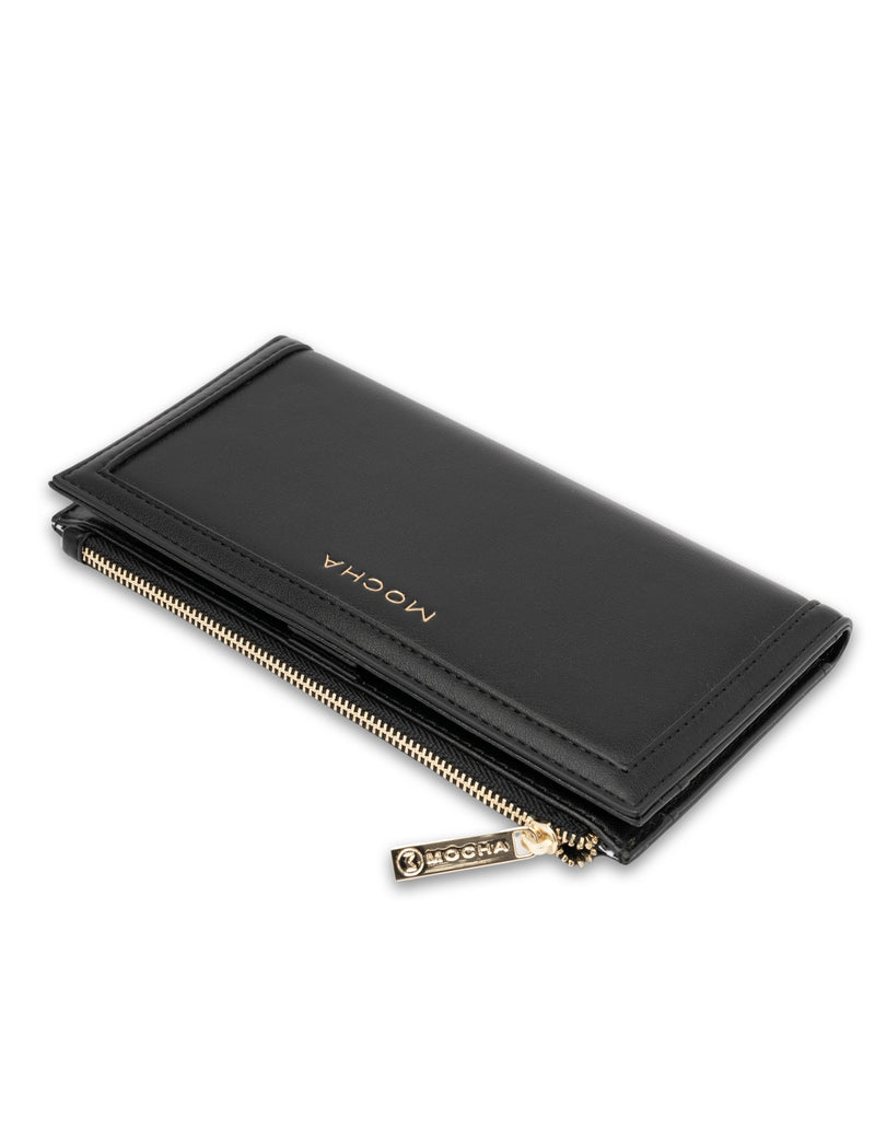 Mocha Stella Long Wallet- Black | Mocha Australia