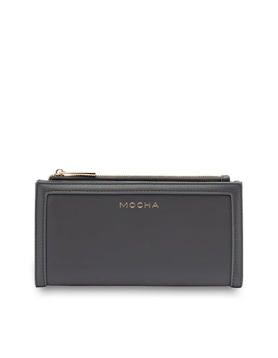 Mocha Stella Long Wallet- Slate Grey | Mocha Australia