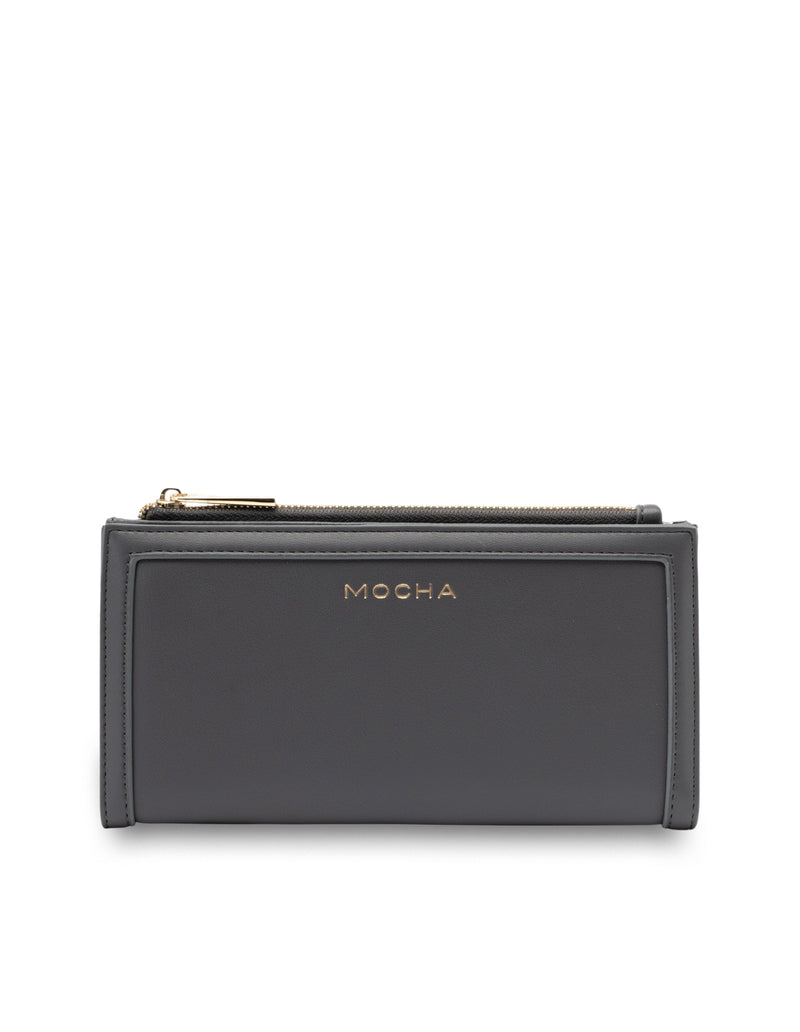 Mocha Stella Long Wallet- Slate Grey | Mocha Australia