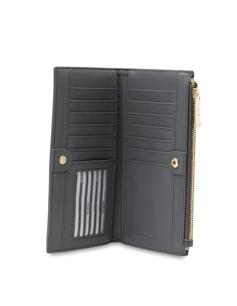 Mocha Stella Long Wallet- Slate Grey | Mocha Australia