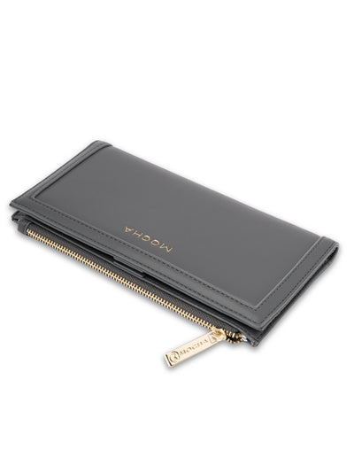 Mocha Stella Long Wallet- Slate Grey | Mocha Australia