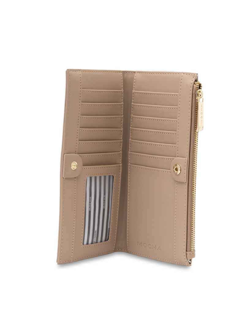 Mocha Stella Long Wallet- Almond | Mocha Australia