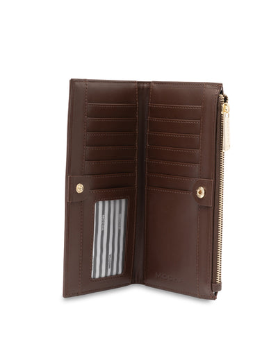 Mocha Stella Long Wallet- Dark Chocolate | Mocha Australia