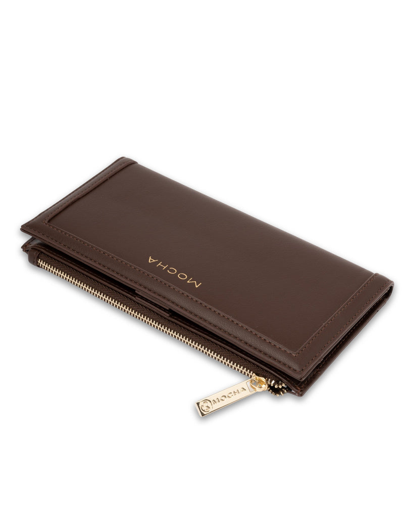 Mocha Stella Long Wallet- Dark Chocolate | Mocha Australia