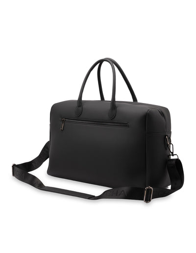 Mocha Oakley Overnight Tote- Black | Mocha Australia