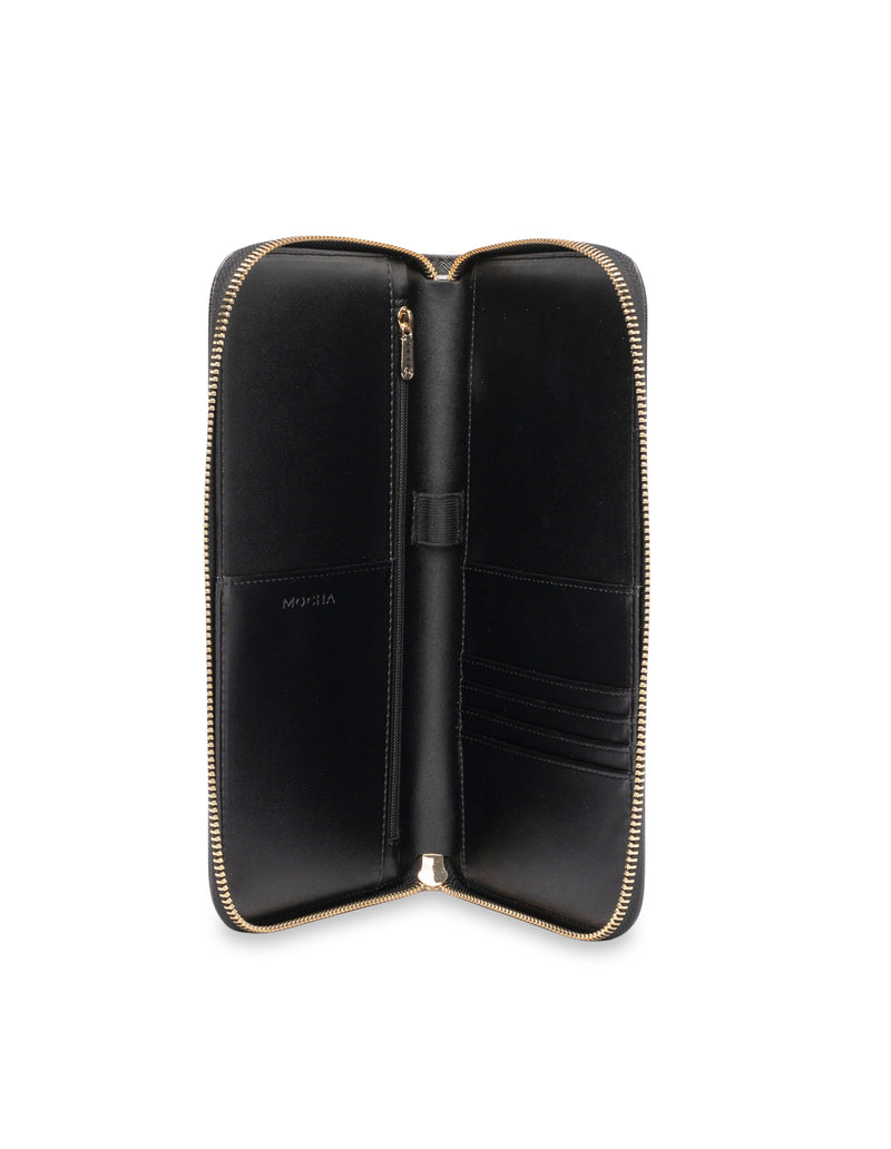 Mocha Signature Travel Wallet- Black/LG | Mocha Australia